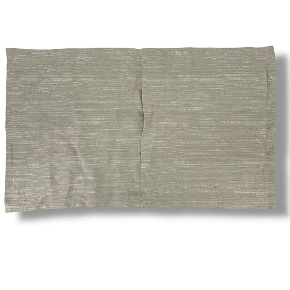 Restoration Hardware Striated Cotton Linen Pillow Sham King Size Sand